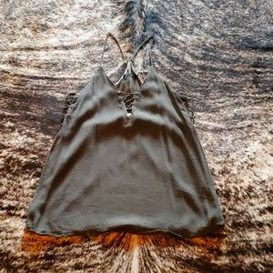 Olive green dressy tank top